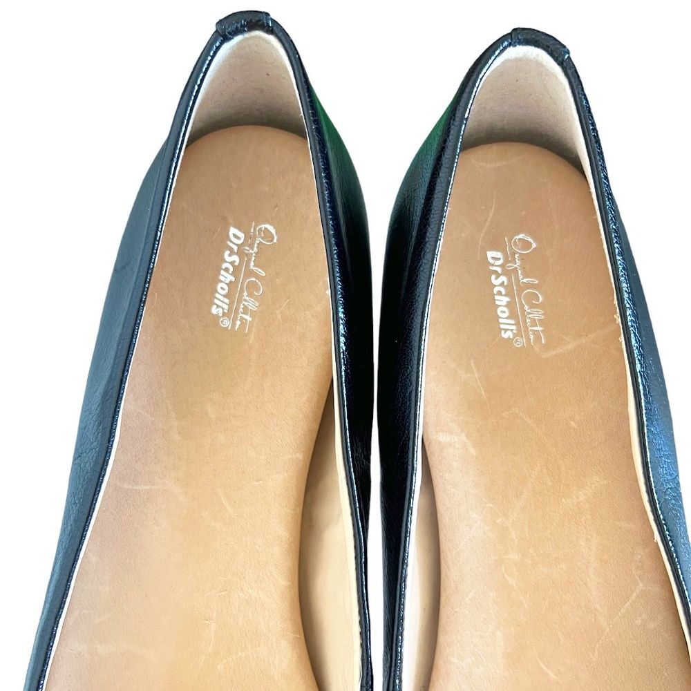 Dr. Scholl's Vixen Ballet Flats In Black Leather Size 10 - Picture 7 of 12